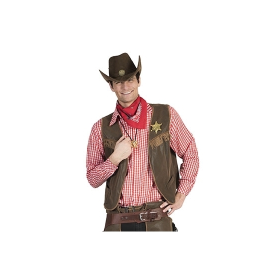 Cowboy blouse rood voor heren - Top Merken Winkel